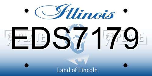 EDS7179 Illinois License Plate