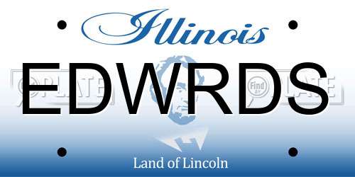 EDWRDS Illinois License Plate