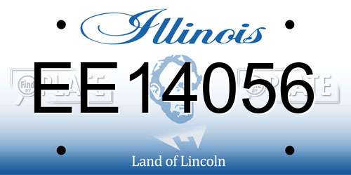 EE14056 Illinois License Plate