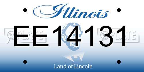 EE14131 Illinois License Plate
