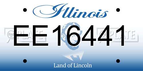 EE16441 Illinois License Plate