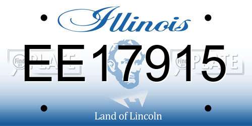 EE17915 Illinois License Plate
