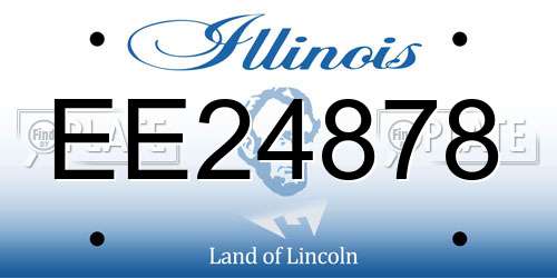 EE24878 Illinois License Plate