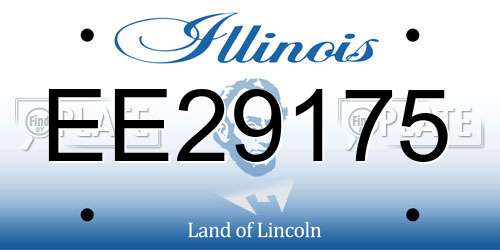 EE29175 Illinois License Plate