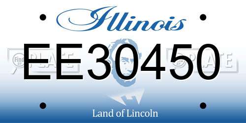 EE30450 Illinois License Plate