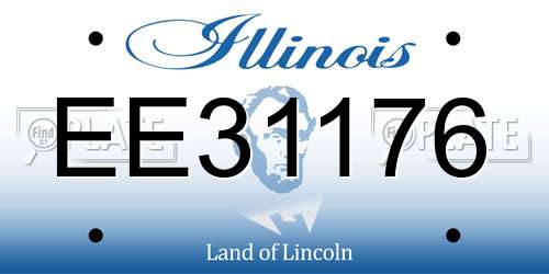 EE31176 Illinois License Plate