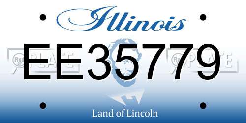EE35779 Illinois License Plate