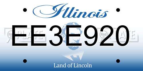 EE3E920 Illinois License Plate