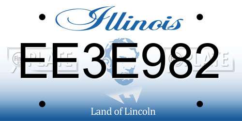EE3E982 Illinois License Plate