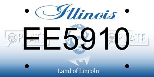 EE5910 Illinois License Plate