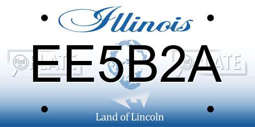 EE5B2A Illinois License Plate