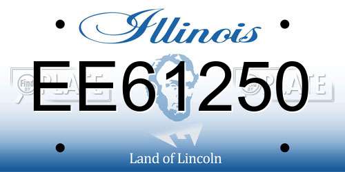 EE61250 Illinois License Plate