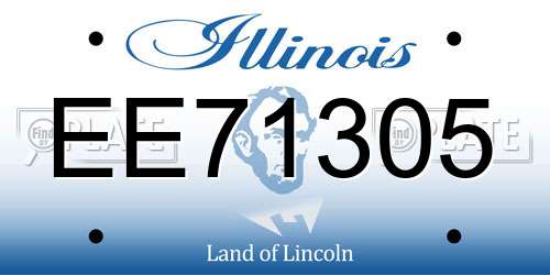 EE71305 Illinois License Plate