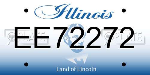 EE72272 Illinois License Plate