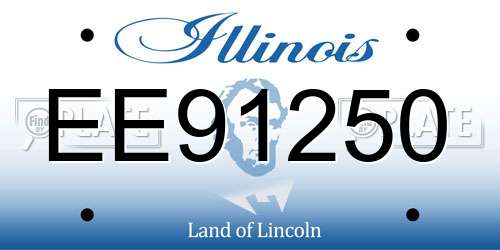 EE91250 Illinois License Plate