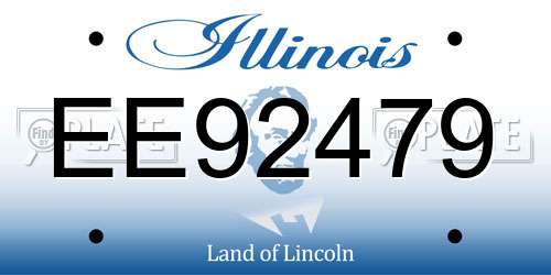 EE92479 Illinois License Plate