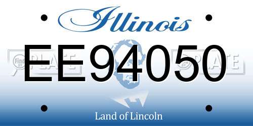 EE94050 Illinois License Plate
