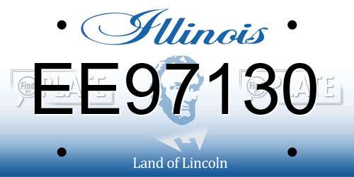 EE97130 Illinois License Plate