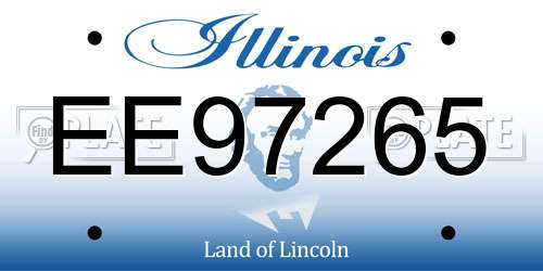 EE97265 Illinois License Plate
