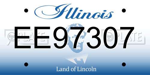 EE97307 Illinois License Plate