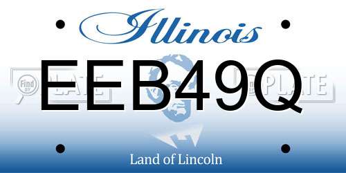 EEB49Q Illinois License Plate