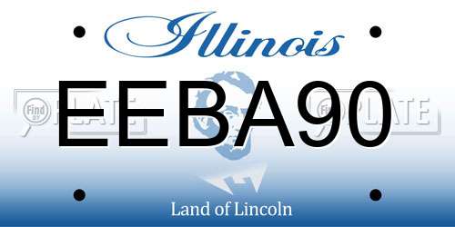 EEBA90 Illinois License Plate