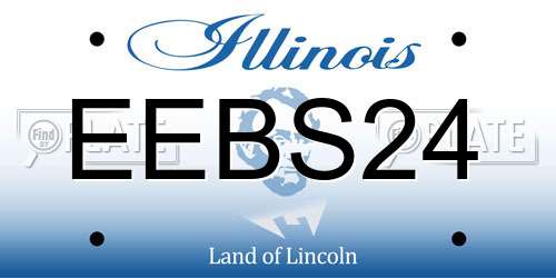EEBS24 Illinois License Plate