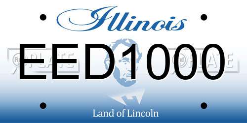 EED1000 Illinois License Plate