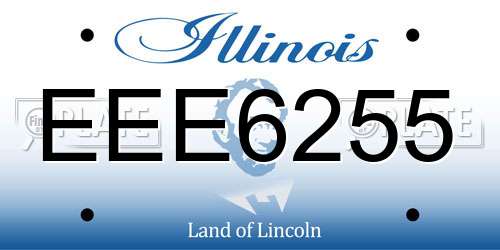 EEE6255 Illinois License Plate