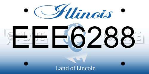 EEE6288 Illinois License Plate