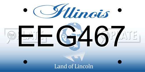EEG467 Illinois License Plate