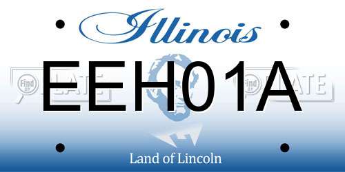 EEH01A Illinois License Plate
