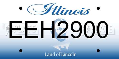 EEH2900 Illinois License Plate