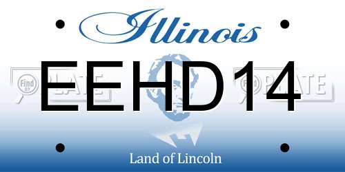 EEHD14 Illinois License Plate