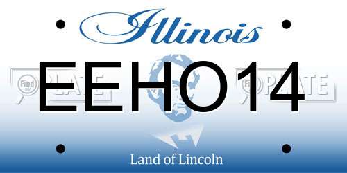 EEHO14 Illinois License Plate