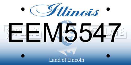 EEM5547 Illinois License Plate
