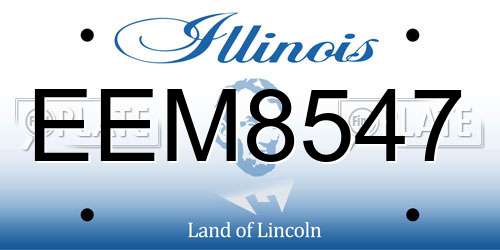 EEM8547 Illinois License Plate