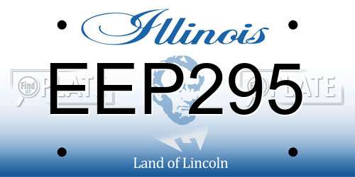 EEP295 Illinois License Plate