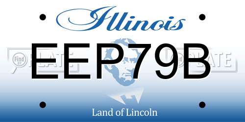 EEP79B Illinois License Plate