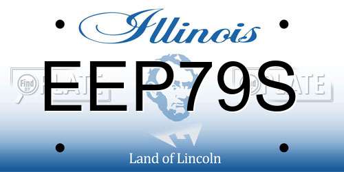 EEP79S Illinois License Plate