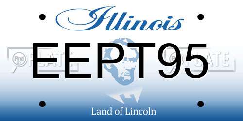 EEPT95 Illinois License Plate