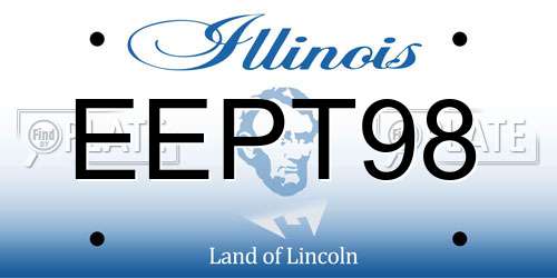 EEPT98 Illinois License Plate
