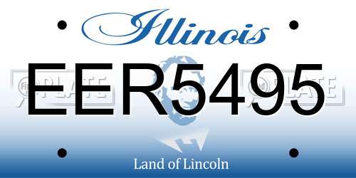 EER5495 Illinois License Plate