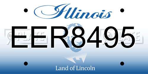 EER8495 Illinois License Plate