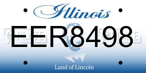 EER8498 Illinois License Plate