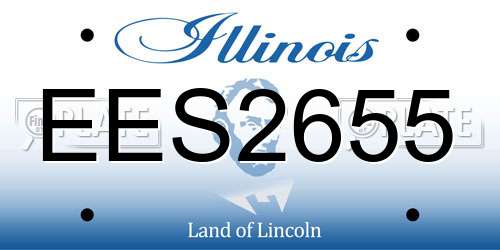 EES2655 Illinois License Plate