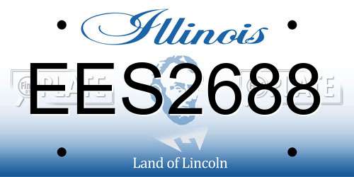 EES2688 Illinois License Plate