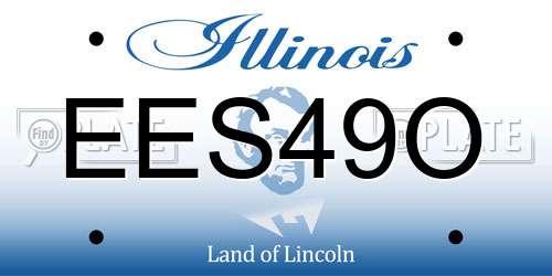 EES49O Illinois License Plate