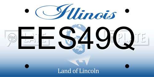 EES49Q Illinois License Plate