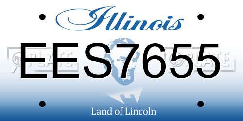 EES7655 Illinois License Plate